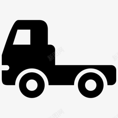 卡车汽车拖拉机图标图标