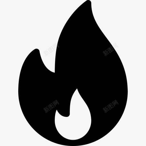 火自然生态4填充图标svg_新图网 https://ixintu.com 填充 火 自然生态4