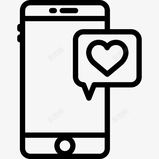 智能手机浪漫生活方式8线性图标svg_新图网 https://ixintu.com 智能手机 浪漫生活方式8 线性