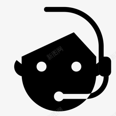 呼叫中心游戏机耳机图标图标