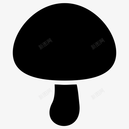 蘑菇食品新鲜图标svg_新图网 https://ixintu.com 新鲜 植物 蔬菜 蘑菇 食品