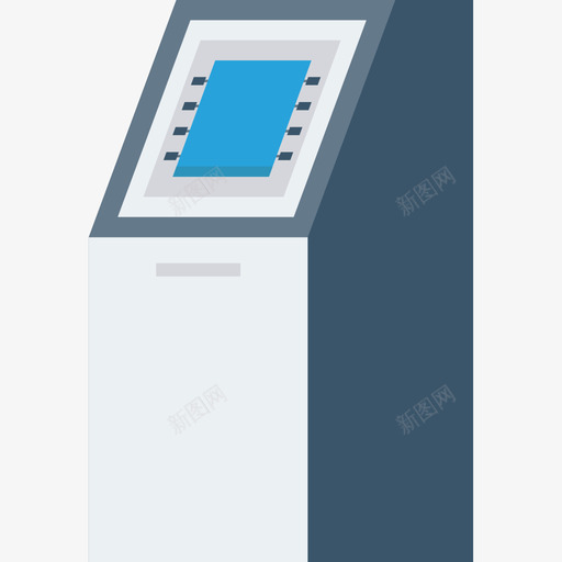 Atm机银行和金融8扁平图标svg_新图网 https://ixintu.com Atm机 扁平 银行和金融8