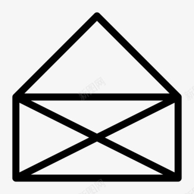 公开信信封收件箱图标图标