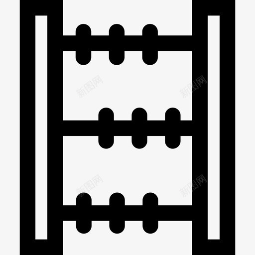 算盘11学校直线图标svg_新图网 https://ixintu.com 11学校 直线 算盘