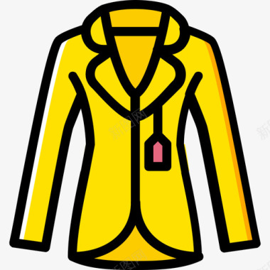 外套女装3黄色图标图标