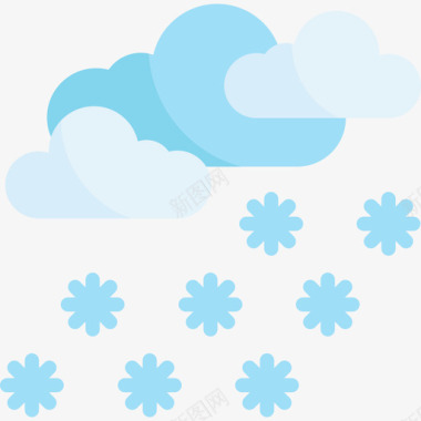 雪53号天气平坦图标图标