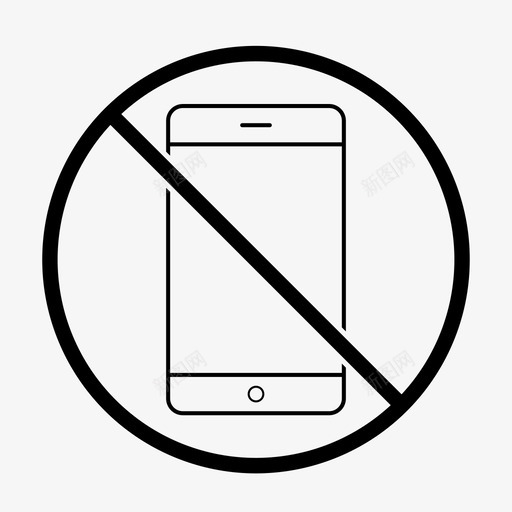 不允许使用手机iphone受限图标svg_新图网 https://ixintu.com iphone 不允许使用手机 受限