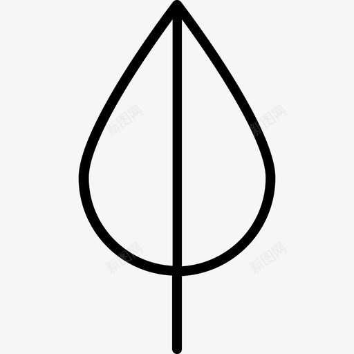 叶公园2直线图标svg_新图网 https://ixintu.com 公园2 叶 直线