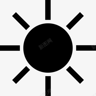 阳光日光用户界面图标图标