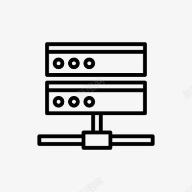 网络办公室数据库互联网图标图标