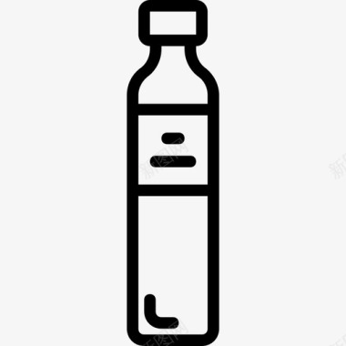水瓶美食3线性图标图标