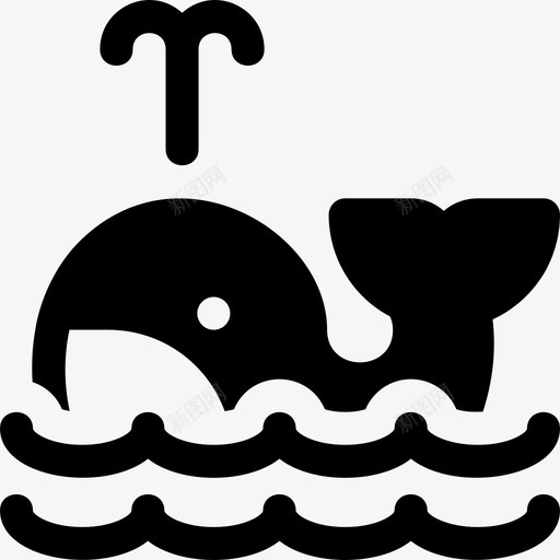 鲸鱼航海水手6填充物图标svg_新图网 https://ixintu.com 填充物 航海水手6 鲸鱼