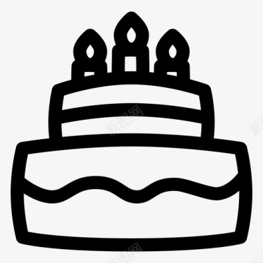 生日蛋糕假日派图标图标