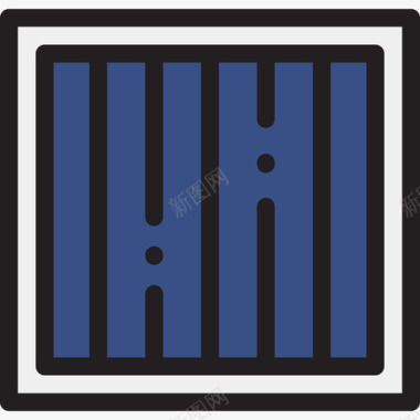 监狱22号保安直系肤色图标图标