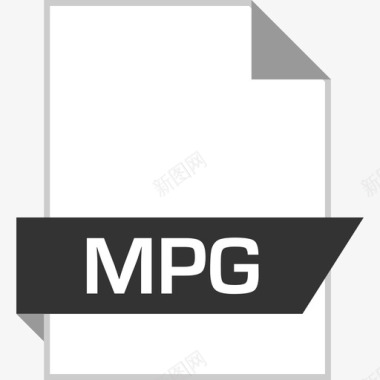 Mpg文件光滑平坦图标图标