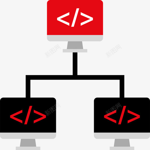 网络开发web4平面图标svg_新图网 https://ixintu.com 平面 开发web4 网络