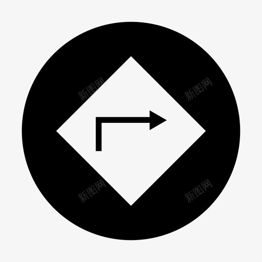 道路箭头方向图标svg_新图网 https://ixintu.com 方向 箭头 路标 道路