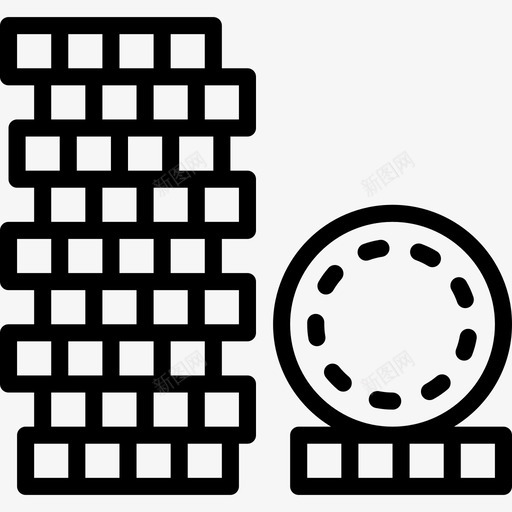 硬币商业58直系图标svg_新图网 https://ixintu.com 商业58 直系 硬币