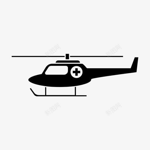 直升机航空飞行图标svg_新图网 https://ixintu.com 天空 救援 直升机 航空 运输 飞行