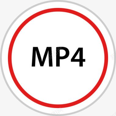 Mp4音乐和声音扁平图标图标