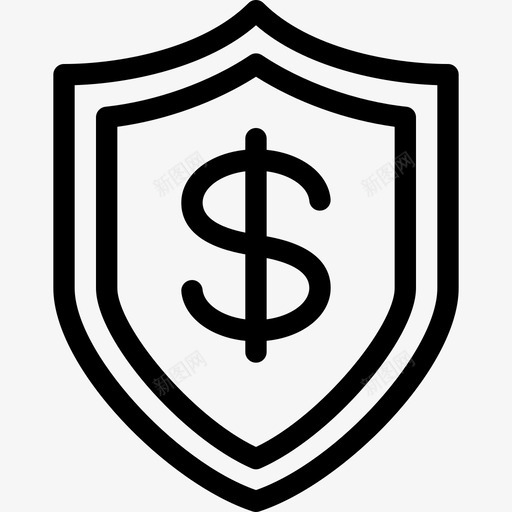 Shield商业金融线性图标svg_新图网 https://ixintu.com Shield 商业金融 线性