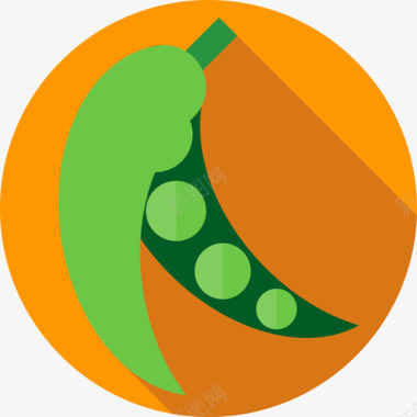 豌豆健康生活方式8扁平图标图标