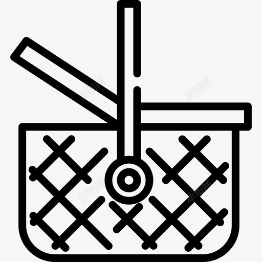 野餐篮水上公园直线型图标svg_新图网 https://ixintu.com 水上公园 直线型 野餐篮