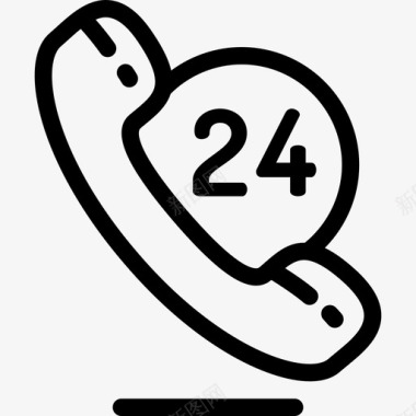 24H电话图标