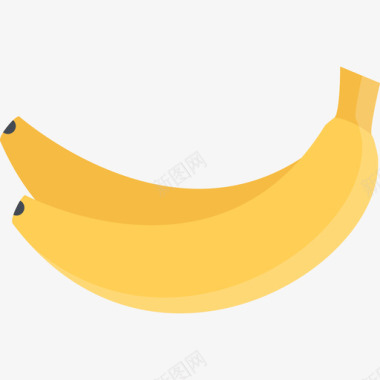 香蕉食品22扁平图标图标