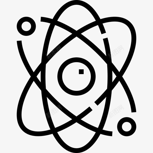 原子化学教育图标svg_新图网 https://ixintu.com 化学 原子 原子核 教育 物理 科学