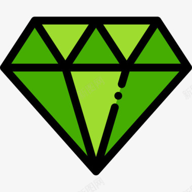 钻石商业50线性颜色图标图标