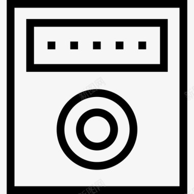 扬声器iosul4线性图标图标