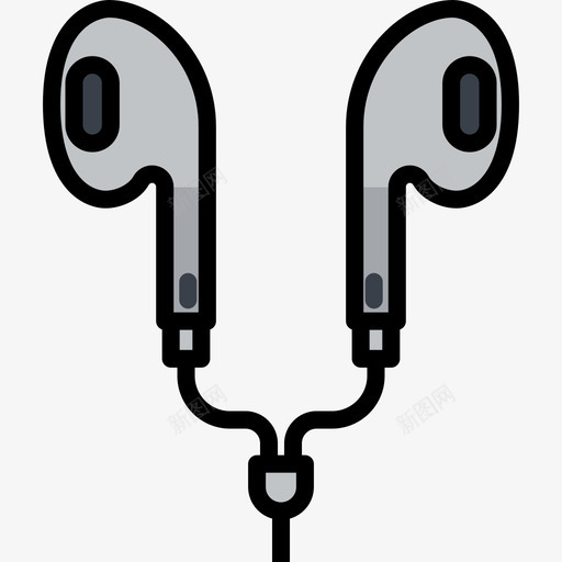 耳机工具2线性颜色图标svg_新图网 https://ixintu.com 线性颜色 耳机 设计工具2