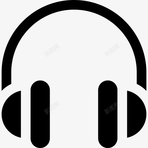 耳机ui6填充图标svg_新图网 https://ixintu.com ui6 填充 耳机