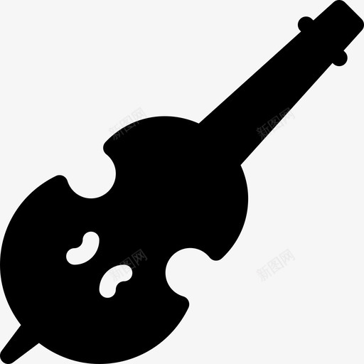大提琴乐器4填充图标svg_新图网 https://ixintu.com 乐器4 填充 大提琴