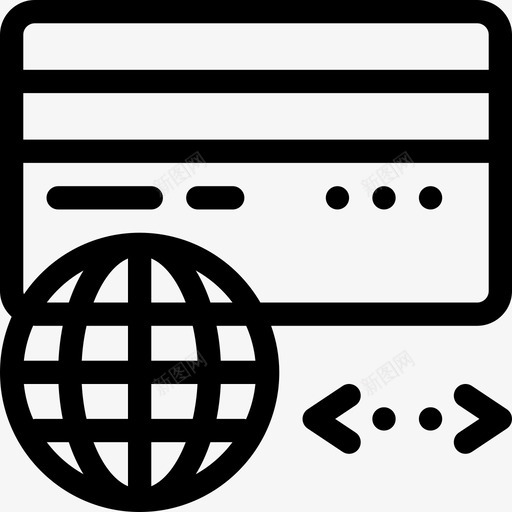 信用卡电子商务16直系图标svg_新图网 https://ixintu.com 信用卡 电子商务16 直系