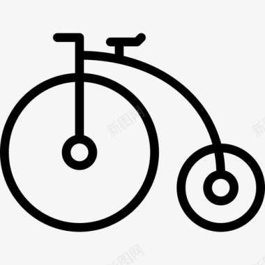 自行车运输17直线图标图标