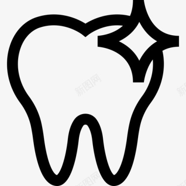 牙齿牙齿护理3线性图标图标