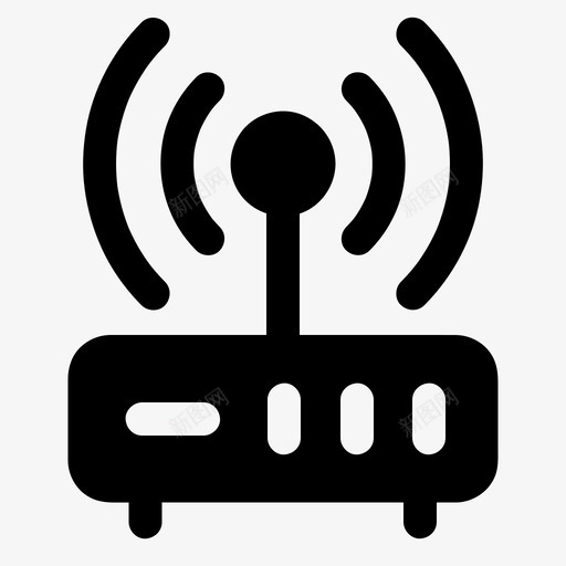 基本wifi无线路由器所有尺寸的无线路由器图标svg_新图网 https://ixintu.com 基本wifi 所有尺寸的无线路由器 无线路由器