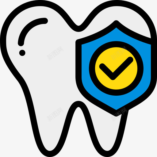 牙齿牙齿护理4线性颜色图标svg_新图网 https://ixintu.com 牙齿 牙齿护理4 线性颜色