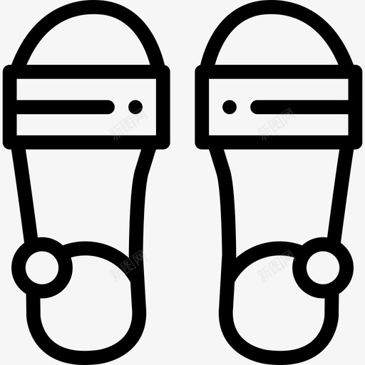 凉鞋夏季9直纹图标svg_新图网 https://ixintu.com 凉鞋 夏季9 直纹