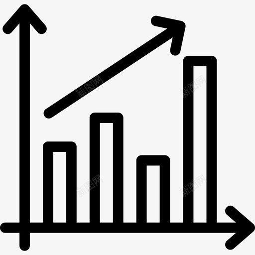 利润图表方案2线性图标svg_新图网 https://ixintu.com 利润 图表方案2 线性