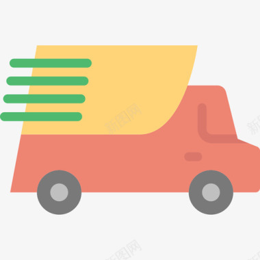 送货卡车送货8平板图标图标