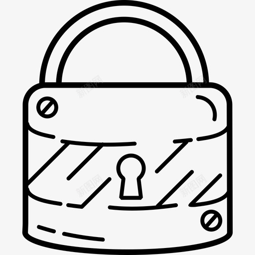 挂锁杂项手绘图标svg_新图网 https://ixintu.com 手绘 挂锁 杂项
