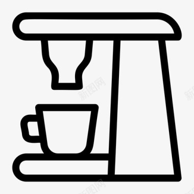 咖啡机电器意式浓缩咖啡机图标图标