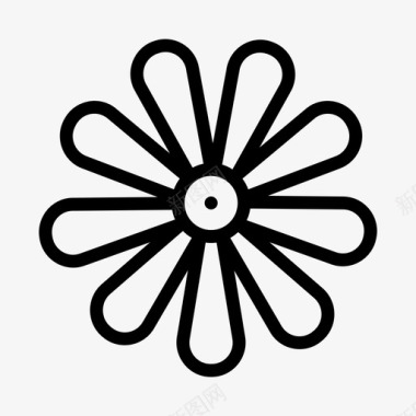 洋甘菊花复活节图标图标