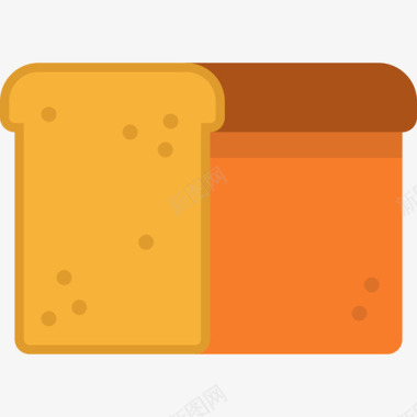 面包感恩节11平的图标图标