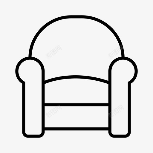 躺椅家具家居图标svg_新图网 https://ixintu.com 内饰 家具 家居 浴缸椅 躺椅