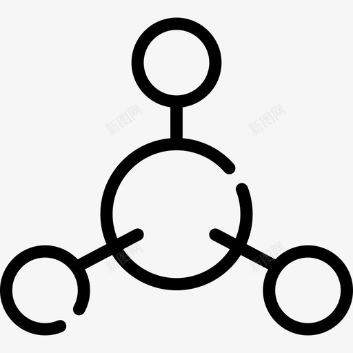 原子科学12线性图标svg_新图网 https://ixintu.com 原子 科学12 线性