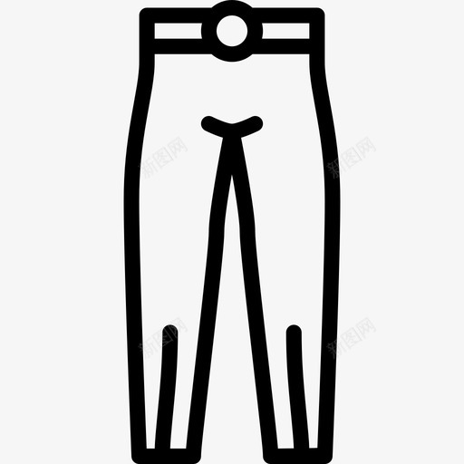 裤子女装4直线型图标svg_新图网 https://ixintu.com 女装4 直线型 裤子